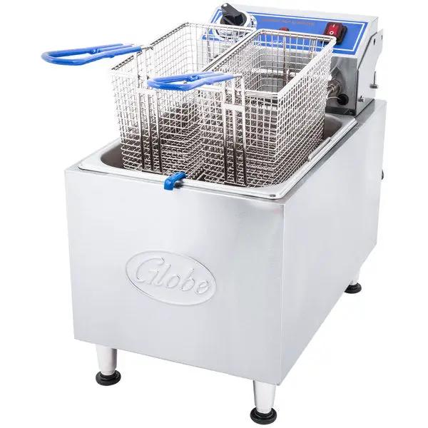 Globe – Globe PF16E 16 lb. Electric Countertop Fryer, Entry-level, light-duty fryers