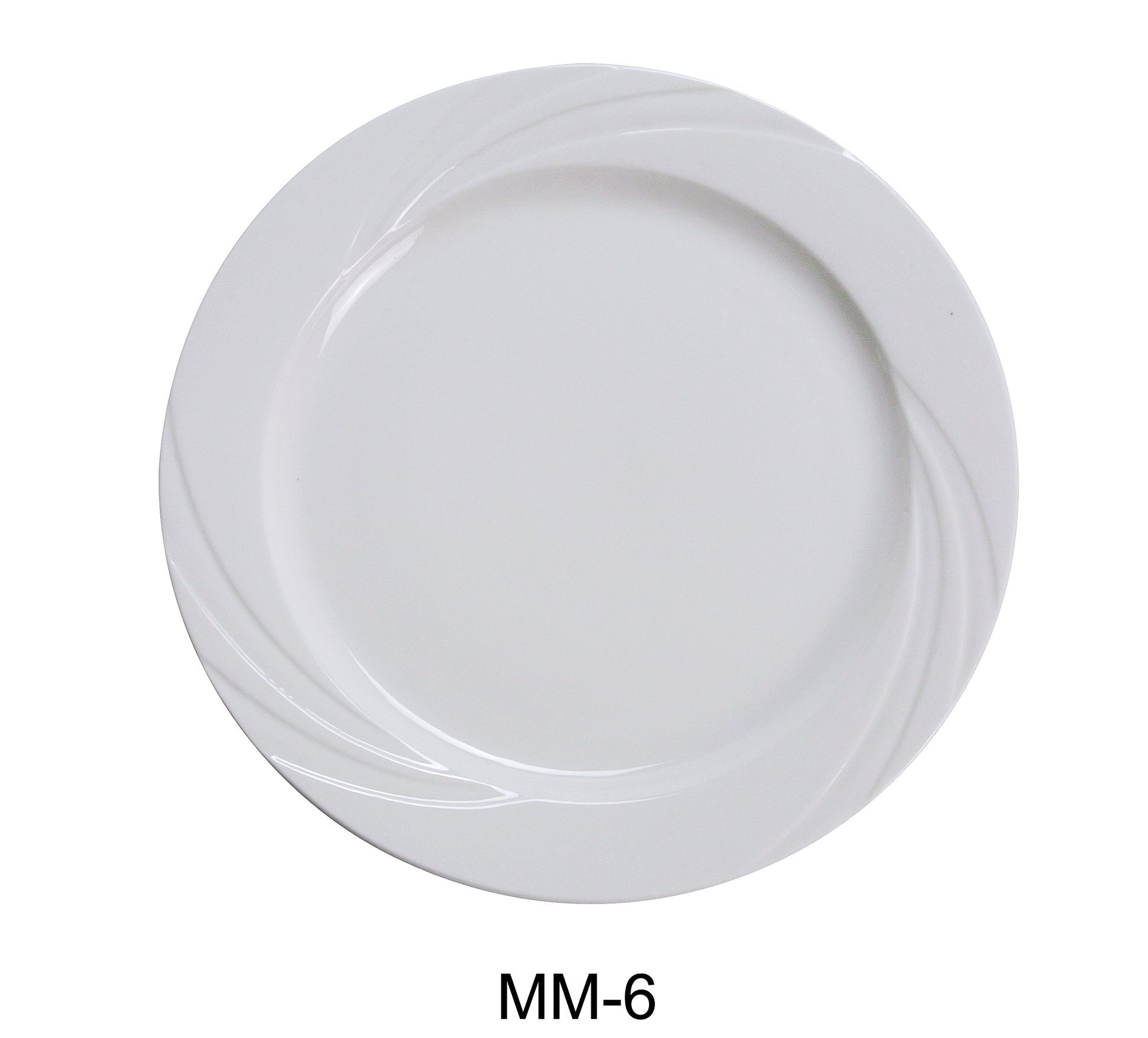 Yanco MM - 6 Miami 6.25"‚ Bread Plate, Bone White, Pack of 36, China