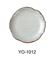 Yanco YO - 1012 Yoto 12 1/2"‚ X 1 1/2"‚ ROUND COUPE PLATE, Melamine, Matte Finish, Pack of 12