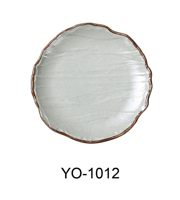 Yanco YO-1012 Yoto 12 1/2″ X 1 1/2″ ROUND COUPE PLATE, Melamine, Matte Finish, Pack of 12