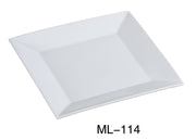 Yanco ML - 114 Mainland 14"‚ Square Plate, China, Super White, Pack of 6