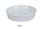 Yanco BK - 211 Round Deep Plate, 11"‚ Diameter, 2.15"‚ Height, China, Super White, Pack of 12