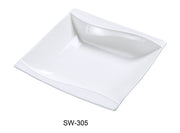 Yanco SW - 305 Sea Wave 5"‚ Fruit Bowl, Square, 4 - oz, China, Bone White, Pack of 36