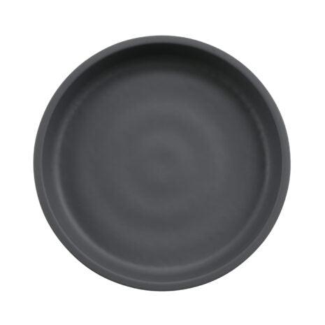 GET RP-5-GRM/BKM, 5″ Round Melamine Dinner plate, Gray Matte inside / Black Matte outside, Roca, Pack of 48