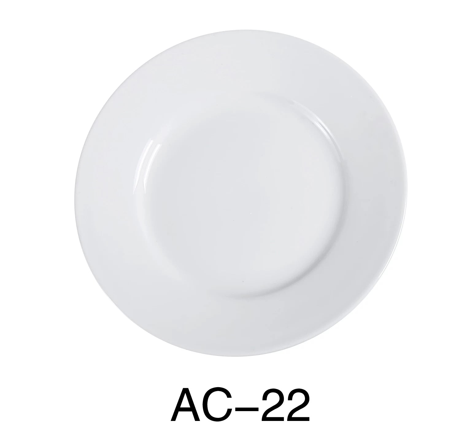 Yanco AC - 22 ABCO Round Plate, 8.25"‚ Diameter, China, Super White, Pack of 36