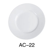 Yanco AC - 22 ABCO Round Plate, 8.25"‚ Diameter, China, Super White, Pack of 36