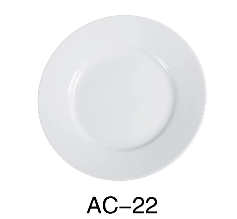 Yanco AC-22 ABCO Round Plate, 8.25″ Diameter, China, Super White, Pack of 36