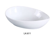 Yanco LK - 611 Lion King Waterdrop Shape Style Bowl, 56 - Ounce, 11.25"‚ Length, China, Bone White, Pack of 12