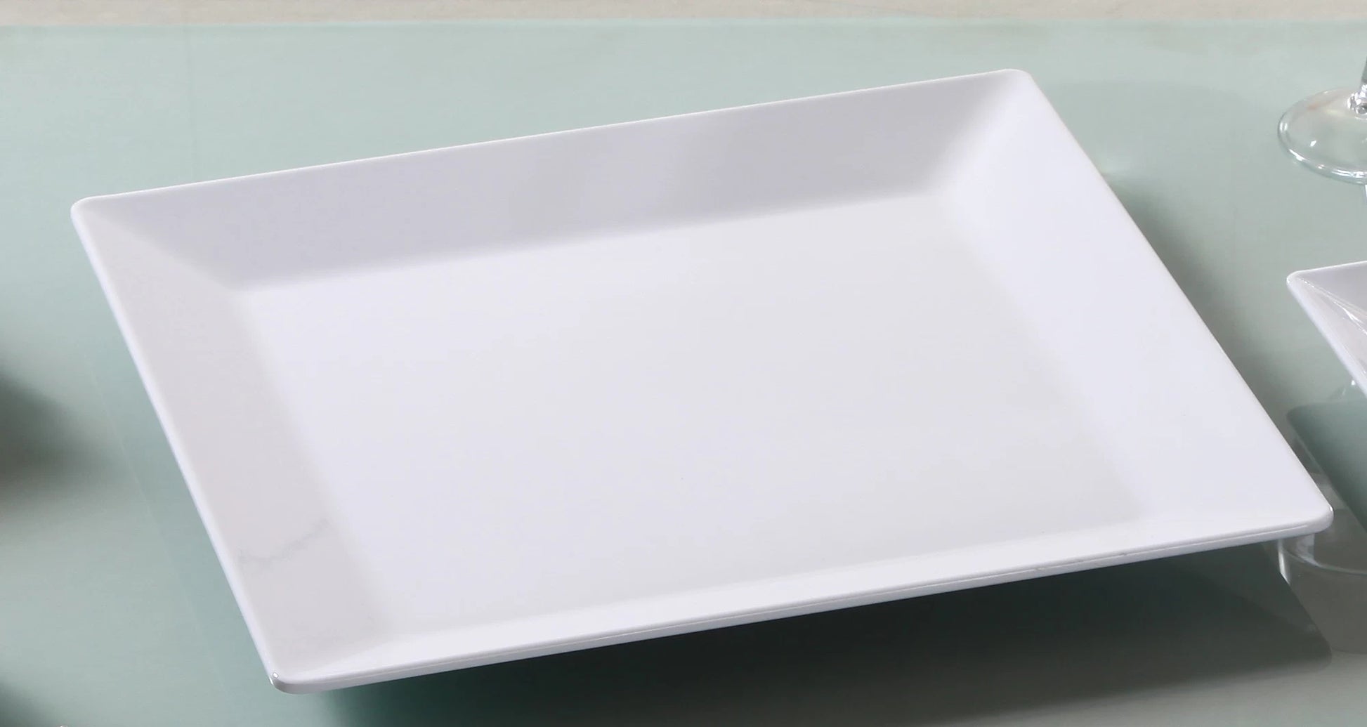 Yanco OK - 110 Osaka - 1 Plate, Square, 10.5"‚ Length, 10.5"‚ Width, Melamine, White Color, Pack of 24