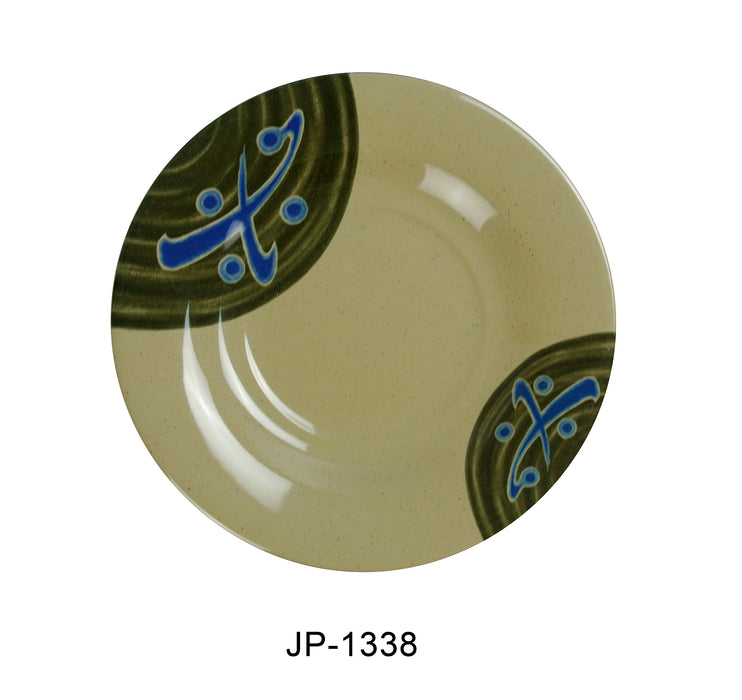 Yanco JP-1338 Japanese Saucer, 6″ Diameter, Melamine, Pack of 48