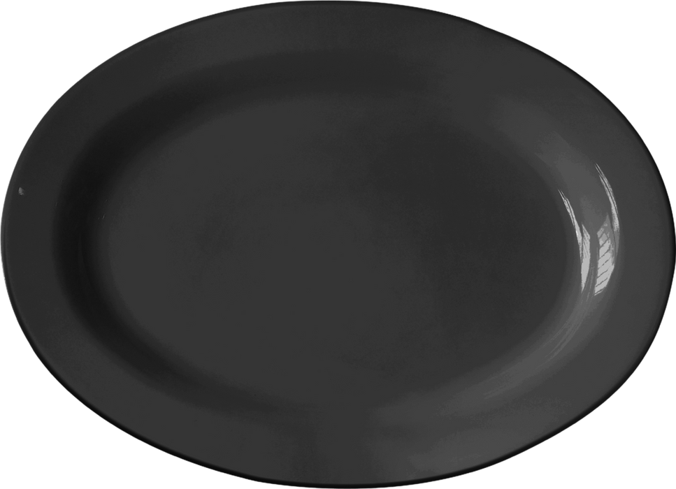 Melamine Oval Platter, Black or White, Pack of 12, Serving Platter, Sizes Available