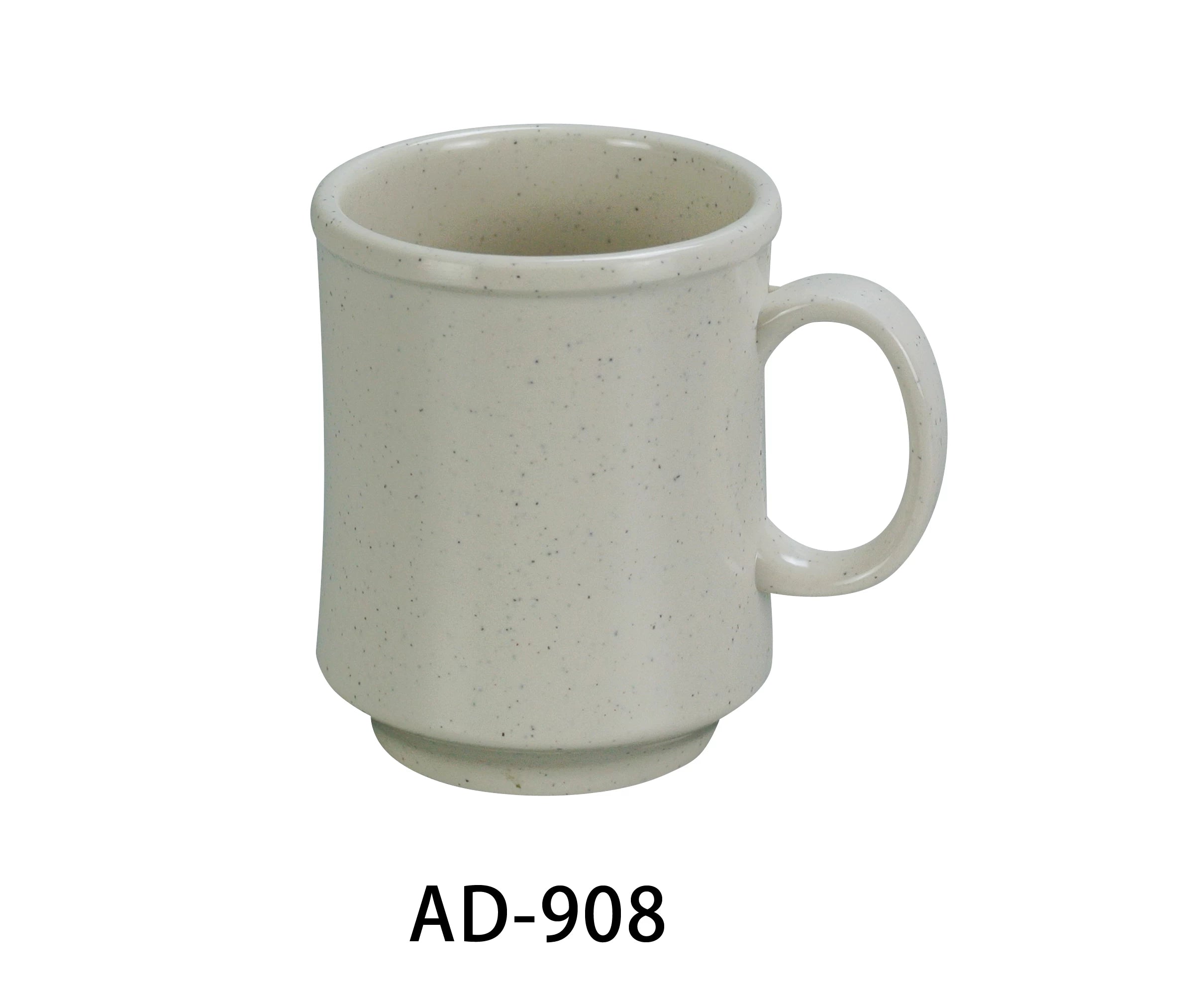 Yanco AD - 908 Ardis Coffee/Tea Mug, 8 oz Capacity, 3"‚ Diameter, 3.75"‚ Height, Melamine, Pack of 48
