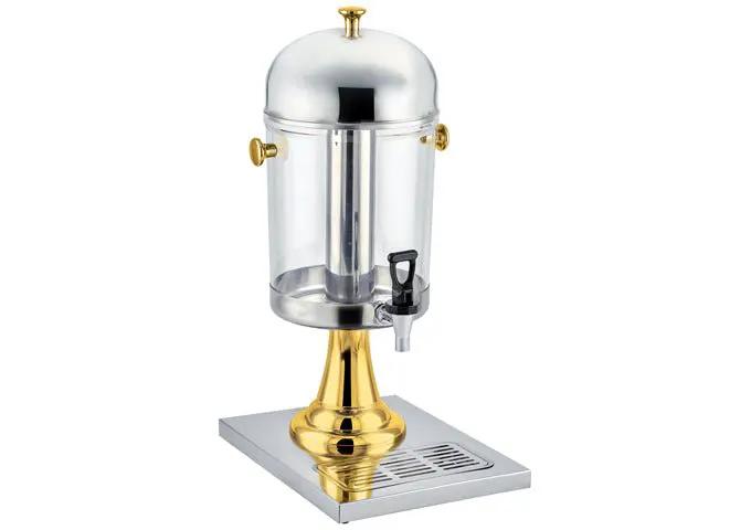 Winco 901 Single Juice Dispenser, 2.2 Gallons, Stainless Steel & Brass
