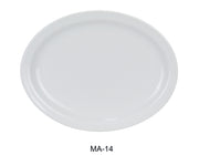 Yanco MA - 14 Mayor 13"‚ Narrow Rim Platter, Chinaware, Super White, Pack of 12