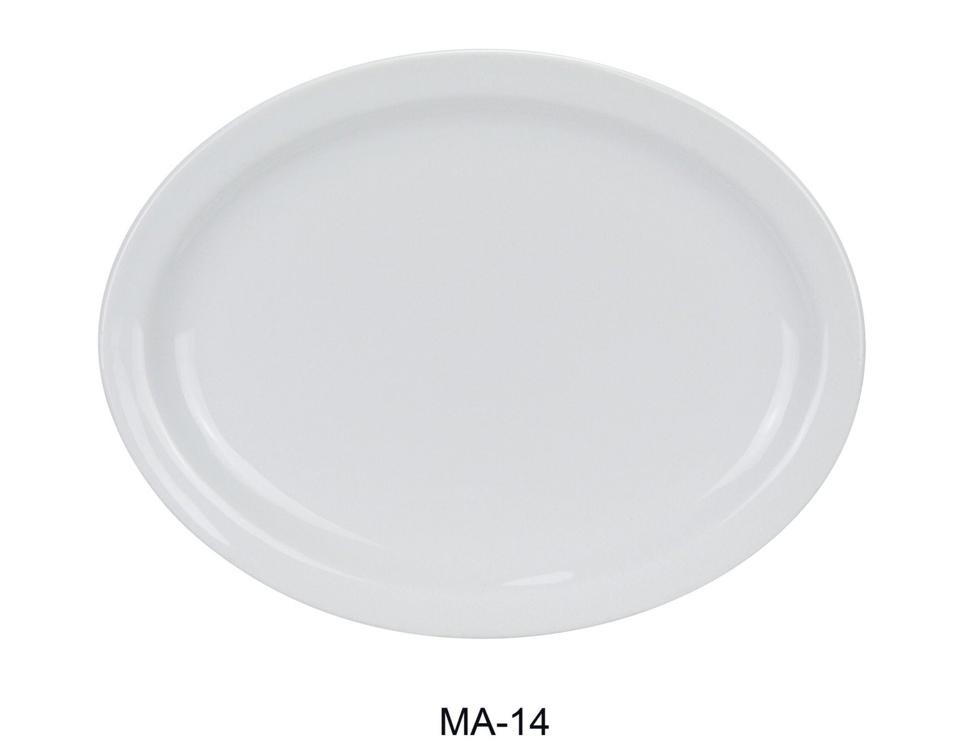 Yanco MA - 14 Mayor 13"‚ Narrow Rim Platter, Chinaware, Super White, Pack of 12