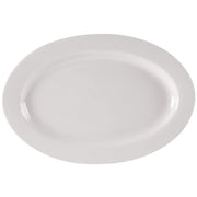 Yanco RE - 14 Recovery Oval Platter, 12.5"‚ Length, 9"‚ Width, China, American White Color, Pack of 12