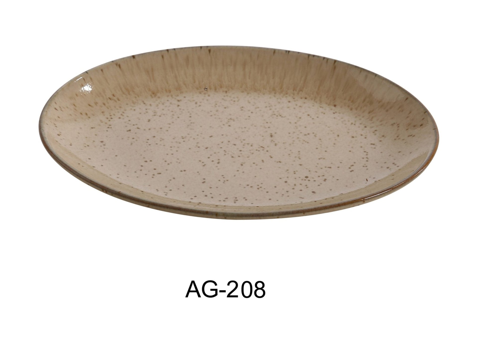 Yanco AG - 208 Agate 8"‚ X 5 1/2"‚ Coupe Platter, China, Pack of 24