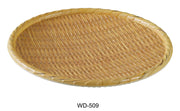 Yanco WD - 509 Round Wooden Tray, 9"‚ Diameter, Melamine, Pack of 24