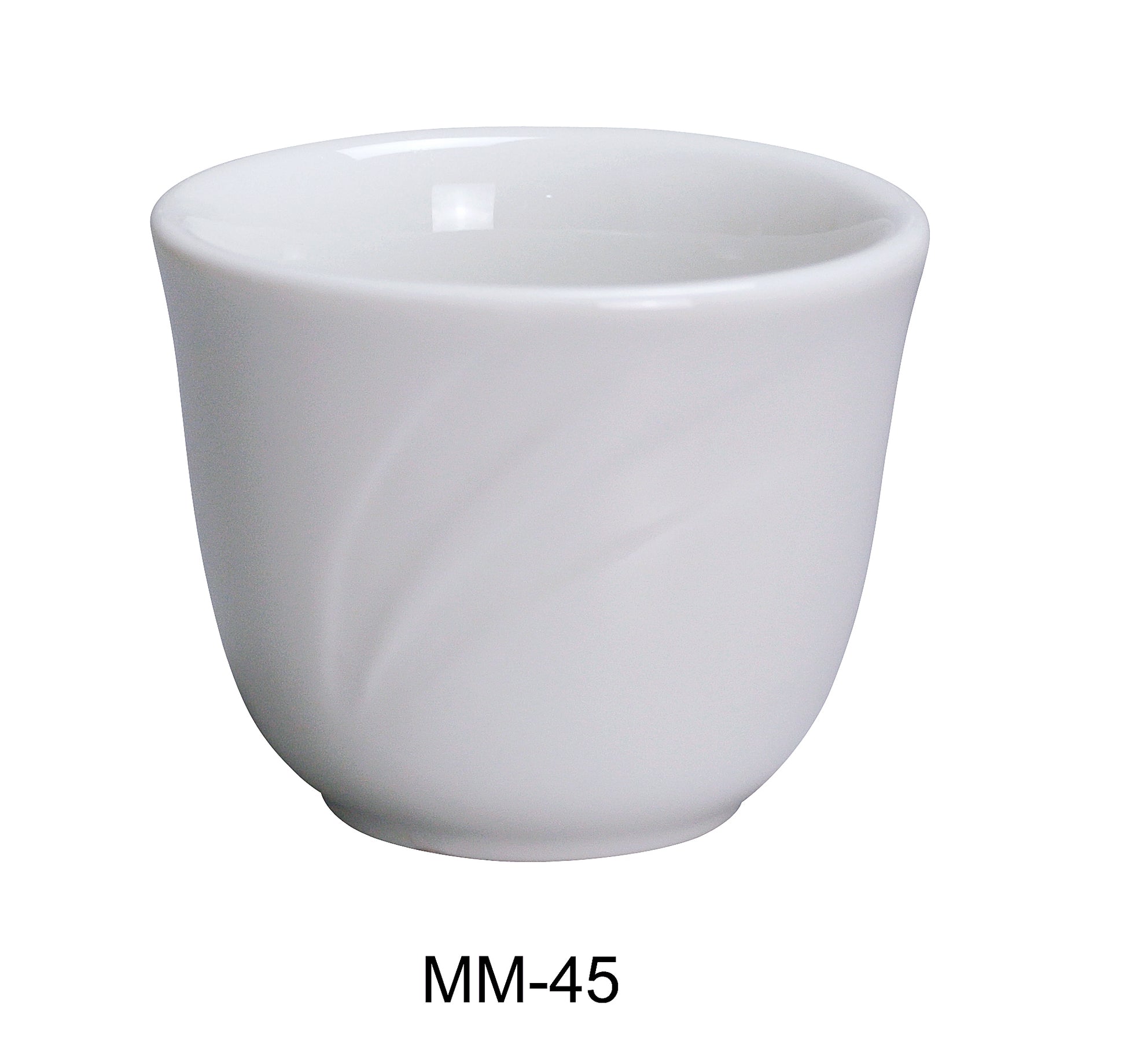 Yanco MM - 45 Miami 4.5 oz Chinese Tea Cup, 3"‚ Diameter, China, Bone White, Pack of 72