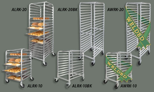 Winco ALRK-10, 10-Tier Aluminum Pan Rack, NSF, 3" Spacing