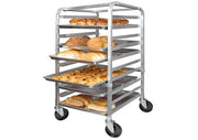Winco ALRK - 10, 10 - Tier Aluminum Pan Rack, NSF, 3" Spacing