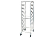 Winco AWRK - 20 20 - Tier Aluminum End - Load Sheet Pan Rack with Brakes, Welded, NSF, 3″ Spacing