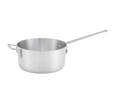 WINCO ASP - 10 Aluminum Sauce Pan w/Helper Handle - 10 Qt.