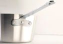 WINCO ASP - 7 Aluminum Sauce Pan w/Helper Handle - 7 Qt.