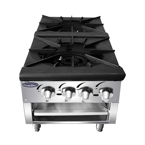 Atosa ATSP-18-2L, 18-Inch Height Gas Double Burner Stock Pot Stove (Lower version)