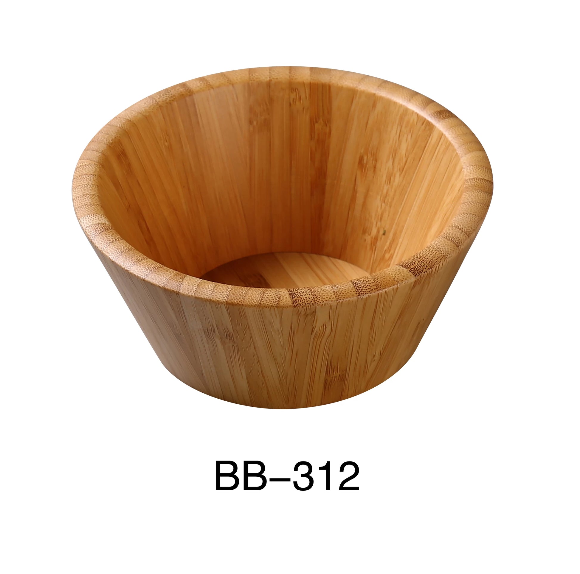 Yanco BB - 312 12"‚ X 4 1/4"‚ SALAD BOWL 4.5 QT, Bamboo, Pack of 6