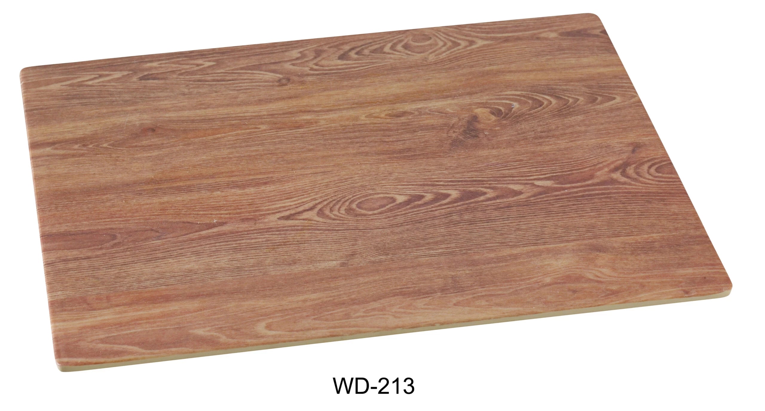 Yanco WD - 213 Rectangular Wooden Tray, 12.5"‚ Length, 10"‚ Width, Melamine, Brown Color, Pack of 24