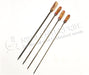 Light Steel BBQ Skewers for Kebab - Square Thick - 8 mm with wooden handle
