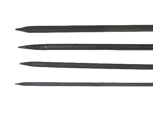 Tandoor Oven Steel BBQ Skewers for Kebab - Round - 8mm Thick, 39 Inch Long