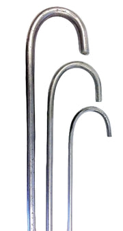 Stainless Steel Tandoor Oven BBQ Skewers for Paneer, Fish, Vegetables, Kebab - Round - 4mm Thick