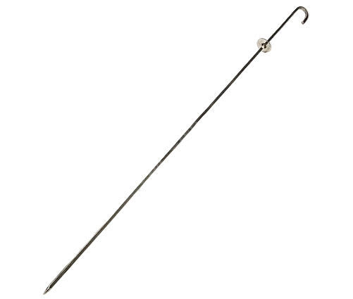 Stainless Steel Tandoor Oven BBQ Skewer with Stopper - Round - 4mm