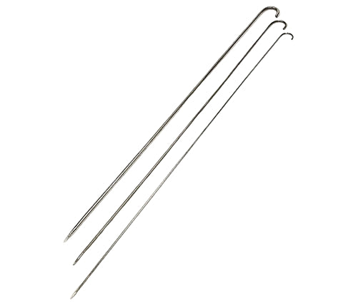 Stainless Steel Tandoor Oven BBQ Skewers for Kebab - Round - 6 mm Thick