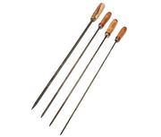 BBQ Skewers for Chicken Tikka - Round - 6mm thickness with wooden Handle