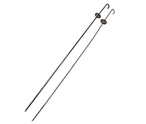 Iron BBQ Skewers - Round with Stopper - 3mm Thick