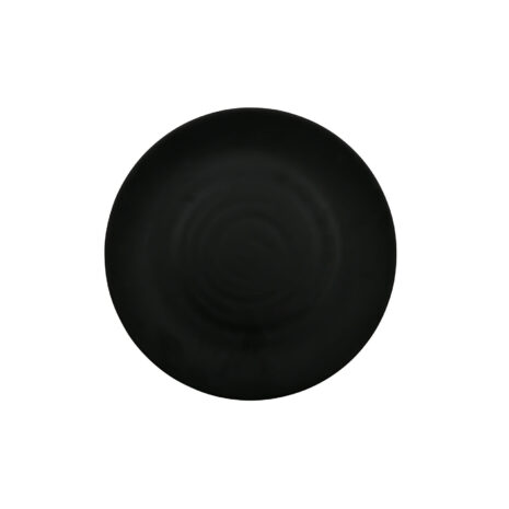 GET BF-12-BK, 12″ Melamine, Black, Round Dinner/Entree Plate, Nara, Pack of 12