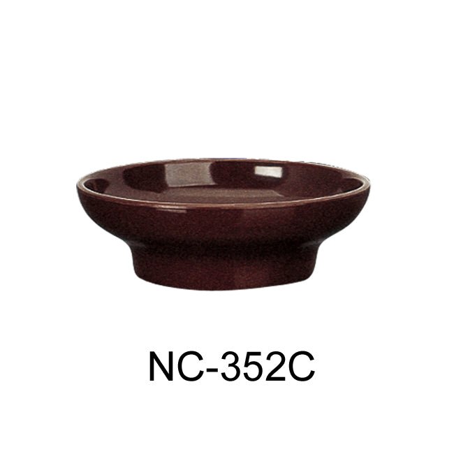 Yanco NC - 352C Tulip/Salsa Bowl, 5 oz Capacity, 1.5" Height, 4.5" Diameter, Melamine, Chocolate Color, Pack of 48