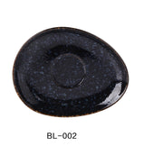 Yanco China BL - 002 6"‚ X 4 3/4"‚ X 3/4"‚ SAUCER, Ceramic Blue Star Saucer, Pack of 36