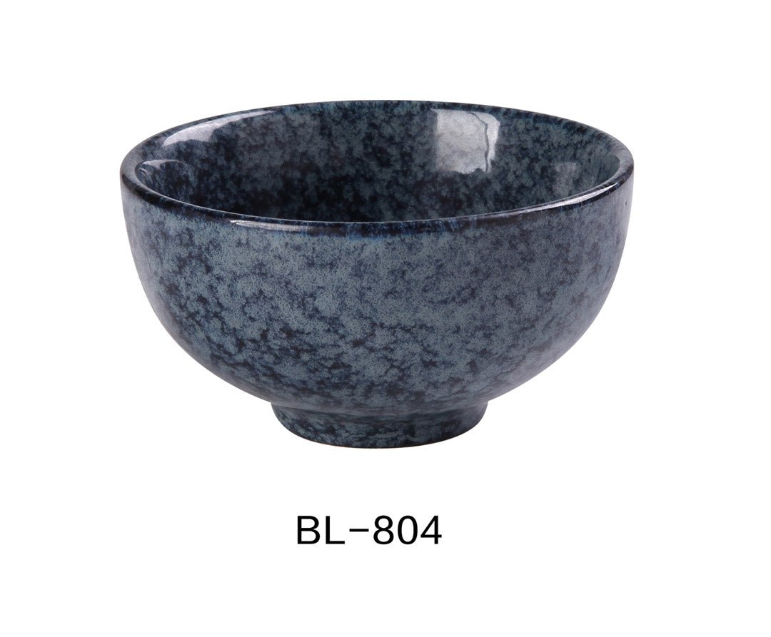 Yanco China BL - 804 4 1/2"‚X2 3/8"‚ SOUP BOWL 10 OZ, Ceramic Blue Star Soup Bowl, Pack of 36