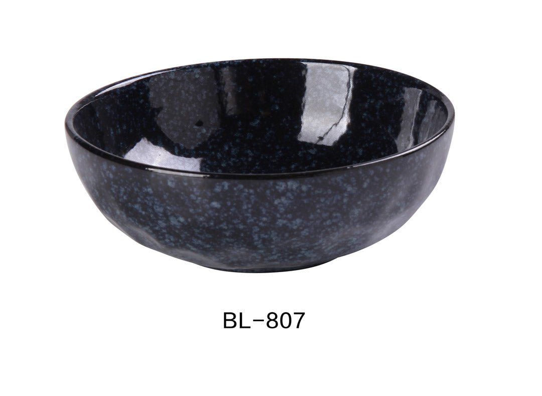 Yanco China BL - 807 7"‚ X 2 1/2"‚ SALAD BOWL 28 OZ, Ceramic Blue Star Salad Bowl, Pack of 24