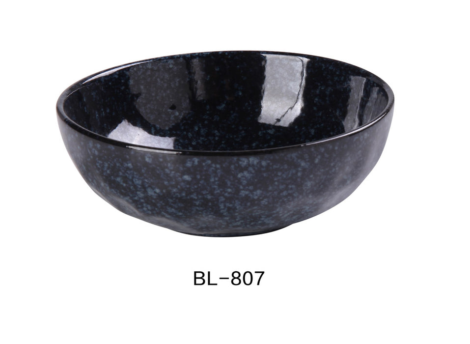 Yanco China BL-807 7″ X 2 1/2″ SALAD BOWL 28 OZ, Ceramic Blue Star Salad Bowl, Pack of 24