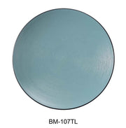 Yanco BM - 107TL Birmingham Teal 7 1/2"‚ X 7/8"‚ ROUND PLATE Melamine, Pack of 48