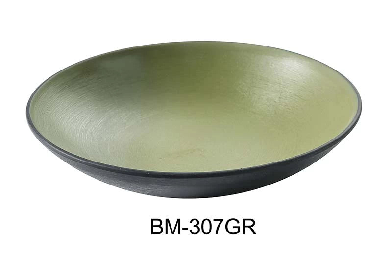 Yanco BM-307GR Birmingham – Green 7 1/2″ X 1 1/2′ SOUP BOWL 12 OZ Melamine, Pack of 48