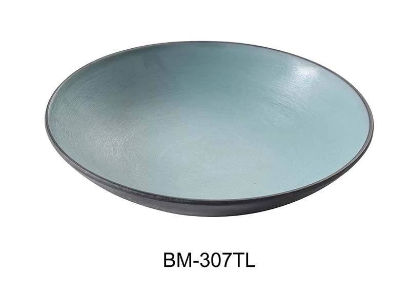 Yanco BM - 307TL Birmingham "‚¬“ Teal 7 1/2"‚ X 1 1/2"‚¬² SOUP BOWL 12 OZ Melamine, Pack of 48