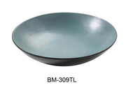 Yanco BM - 309TL Birmingham "‚¬“ Teal 9 1/2"‚ X 2 1/2"‚ SALAD / PASTA BOWL 30 OZ Melamine, Pack of 24
