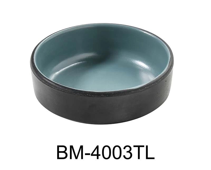Yanco BM - 4003TL Birmingham "‚¬“ Teal 3"‚ X 1"‚ SAUCE DISH 2 OZ Melamine, Pack of 72