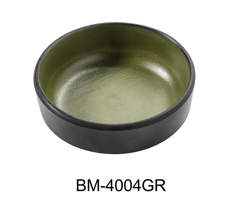 Yanco BM - 4004GR Birmingham "‚¬“ Green 4"‚ X 1 1/4"‚ SAUCE DISH 4 OZ Melamine, Pack of 72